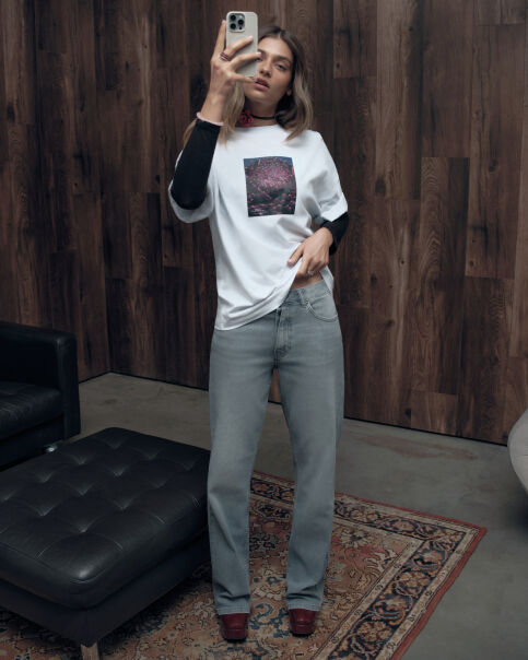 Футболка из хлопка Floriography «Хризантема» LD 3468 - купить в интернет-магазине Conte