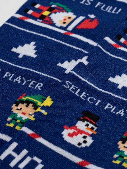 Новогодние мужские носки с рисунком «Christmas game» Новогодние мужские носки с рисунком «Christmas game» - купить в интернет-магазине Conte