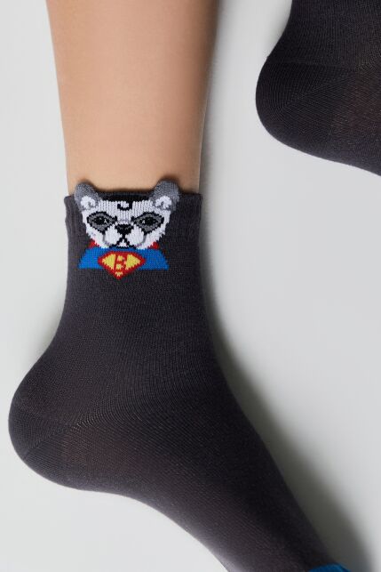 Носки из хлопка с декоративным 3D-пикотом “Bulldog” - купить в интернет-магазине Conte
