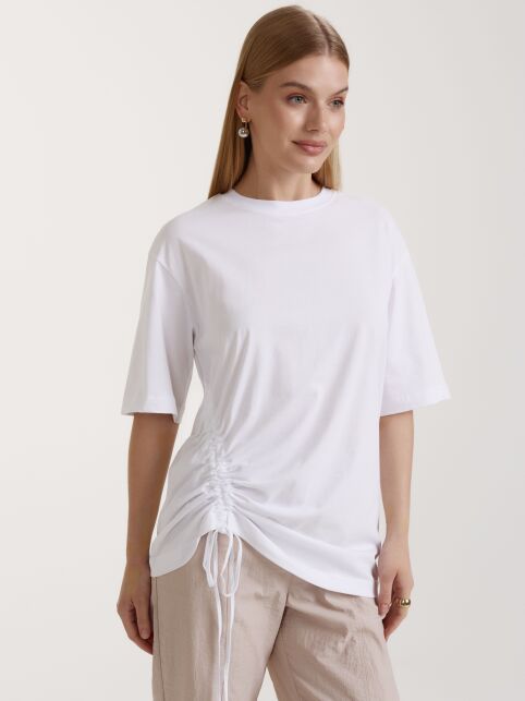 Футболка из хлопка со сборкой LD 3086 - купить в интернет-магазине Conte