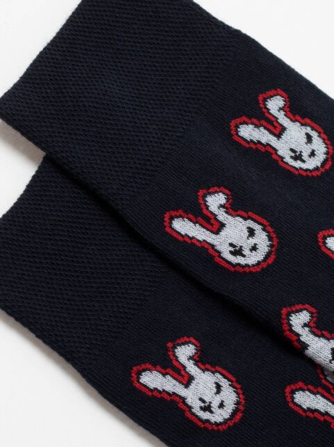 Хлопковые носки HAPPY с рисунком «Кролики» - купить в интернет-магазине Conte