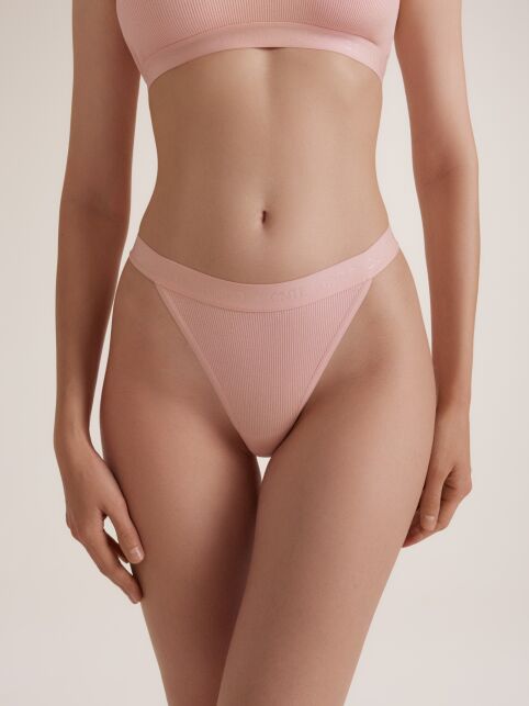 Трусы танга в рубчик из вискозы ACTIVE SHAPE LTA 3189 - купить в интернет-магазине Conte