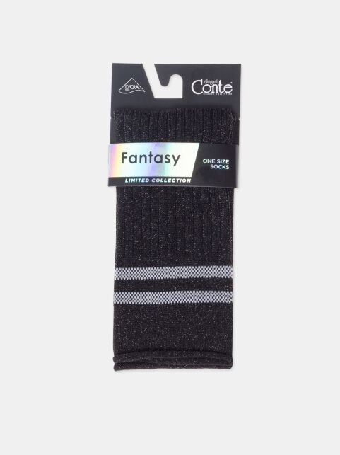 Удлиненные носки FANTASY с люрексом, модель 596 Удлиненные носки FANTASY с люрексом, модель 596 - купить в интернет-магазине Conte