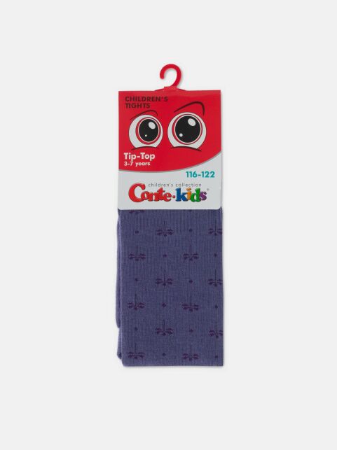 Колготки из хлопка с рисунками «стрекозы» - купить в интернет-магазине Conte