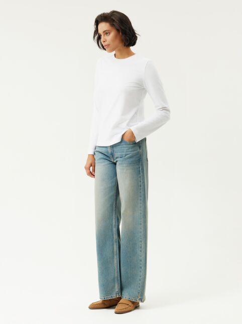 Лонгслив из хлопка с прямого кроя BASIC COLLECTION - купить в интернет-магазине Conte