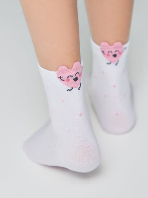 Носки из хлопка с декоративным 3D-пикотом “Love” - купить в интернет-магазине Conte