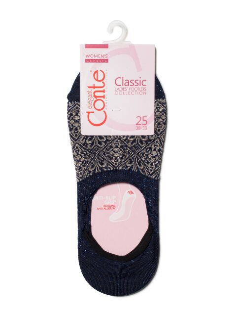 Подследники CLASSIC темно-синие из вискозы с люрексом - купить в интернет-магазине Conte