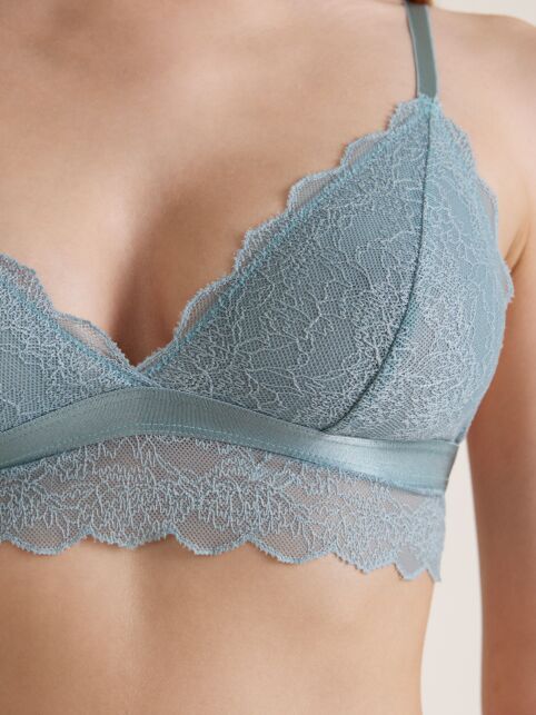 Бюстье с V-образным вырезом из цветочного кружева FLOWER LINE LBE 3176 - купить в интернет-магазине Conte