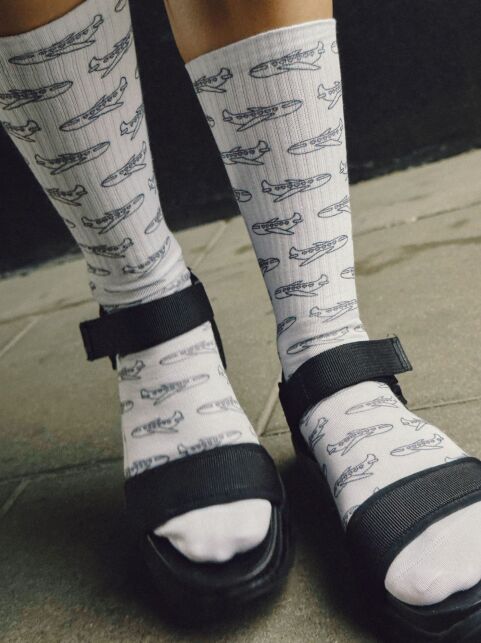 Удлиненные носки из лимитированной коллекции с рисунками "Аirplane" - купить в интернет-магазине Conte