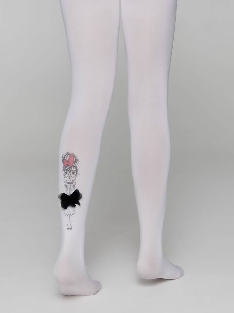 Колготки из микрофибры с рисунком и декором PRETTY - купить в интернет-магазине Conte