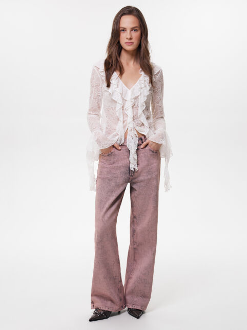 Блуза из кружева с рюшами LBL 3741 - купить в интернет-магазине Conte