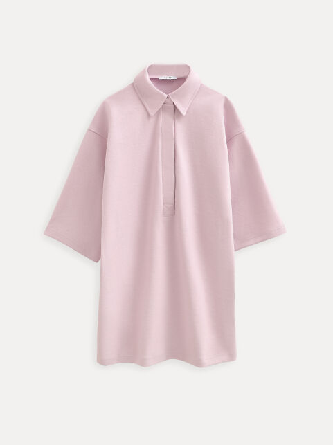 Платье-поло прямого кроя из футера-пике LPL 3459 - купить в интернет-магазине Conte