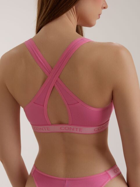 Бюстье из тонкого модала с перекрёстными бретелями BODY TOUCH LBE 3209 - купить в интернет-магазине Conte
