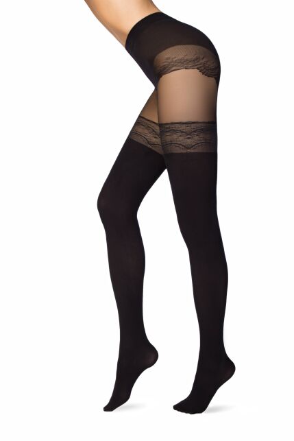 Колготки с имитацией ажурных чулок DELIGHT Lycra® Колготки с имитацией ажурных чулок DELIGHT Lycra® - купить в интернет-магазине Conte