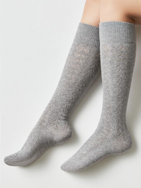 Гольфы из хлопка с ажурным рисунком - купить в интернет-магазине Conte