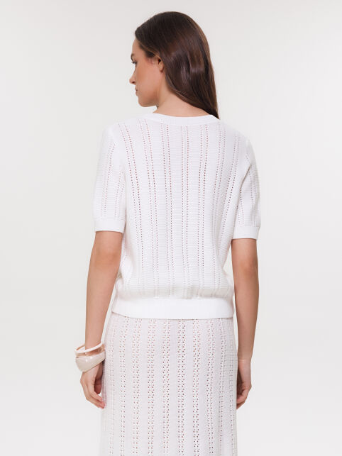 Джемпер прямого силуэта из пряжи с хлопком и модалом LDK2561 - купить в интернет-магазине Conte