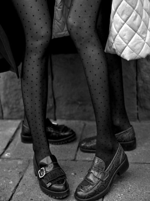 Колготки в точку с эффектом мелкой сетки DROP - купить в интернет-магазине Conte