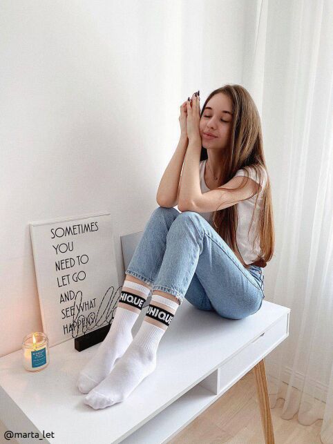 Удлиненные носки "Unique" с полосками из прозрачной сетки - купить в интернет-магазине Conte