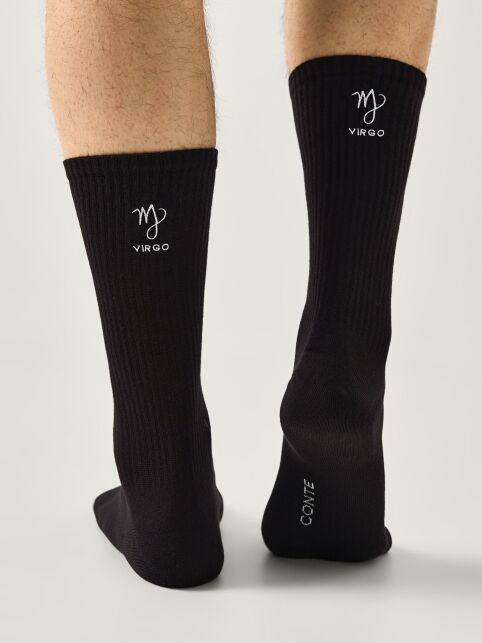 Удлинённые хлопковые носки с вышивкой «Дева» - купить в интернет-магазине Conte