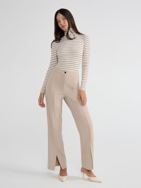 Брюки c разрезами из костюмного полотна LBK 2820 - купить в интернет-магазине Conte