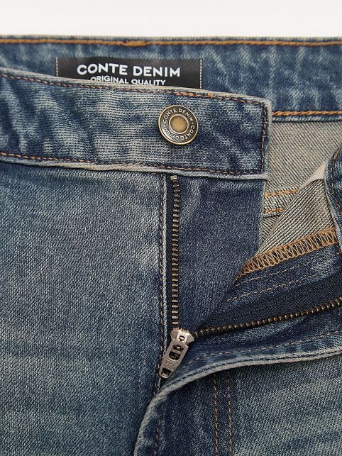 Джинсы straight винтажной варки СON-793 - купить в интернет-магазине Conte