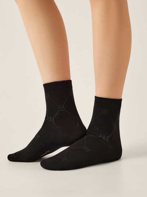 Носки из хлопка с геометрическим рисунком CLASSIC - купить в интернет-магазине Conte