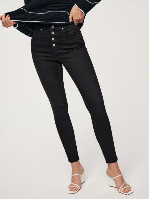 Джинсы skinny на пуговицах CON-609 Джинсы skinny на пуговицах CON-609 - купить в интернет-магазине Conte