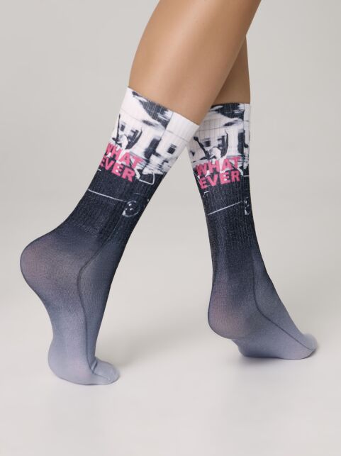 Удлиненные носки с хлопком «What ever» - купить в интернет-магазине Conte