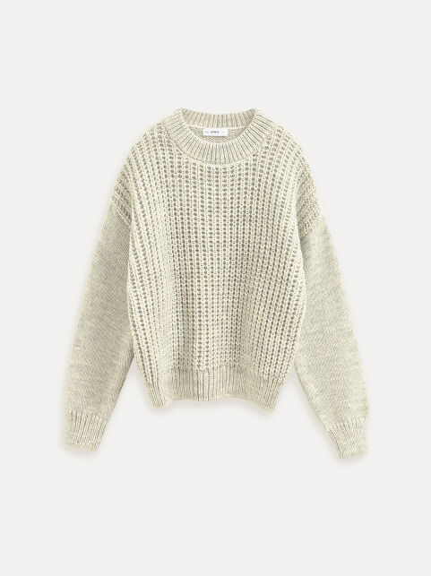 Джемпер умеренно свободного силуэта из пряжи с шерстью LDK 24137 - купить в интернет-магазине Conte