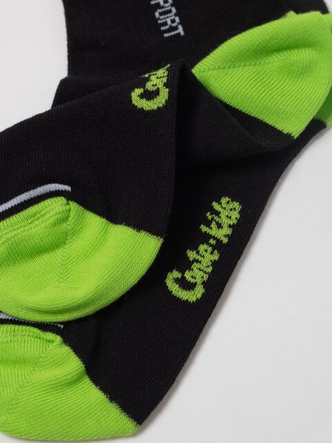 Короткие черные спортивные носки ACTIVE lycra®, модель 957 - купить в интернет-магазине Conte