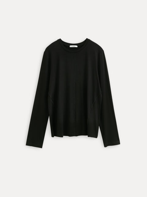 Лонгслив из вискозы с декоративными швами LD 3506 - купить в интернет-магазине Conte