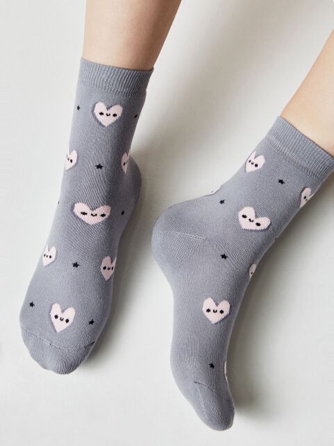 Махровые носки SOF-TIKI с сердечками - купить в интернет-магазине Conte