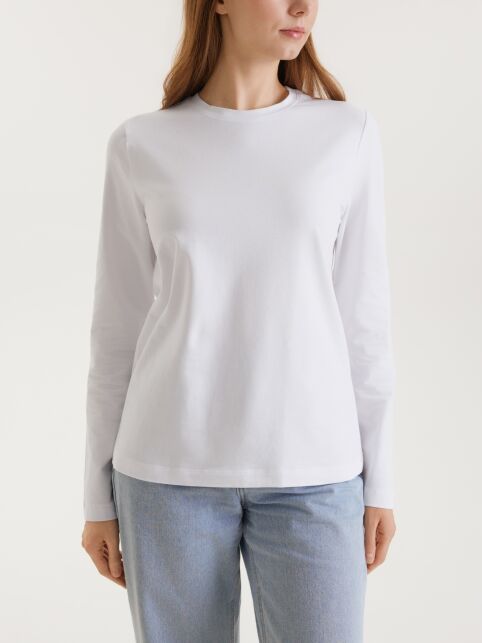 Лонгслив из хлопка с прямого кроя BASIC COLLECTION - купить в интернет-магазине Conte