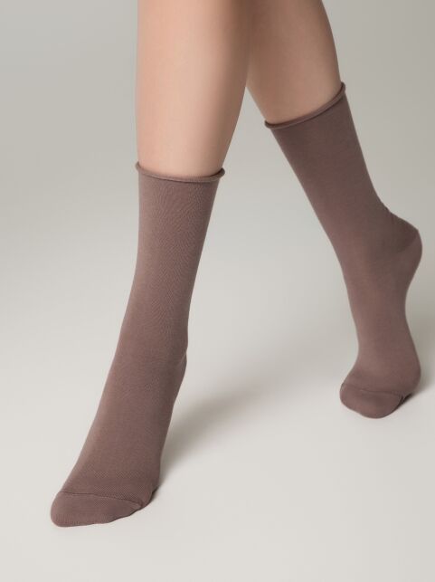 Удлиненные хлопковые носки без резинки - купить в интернет-магазине Conte