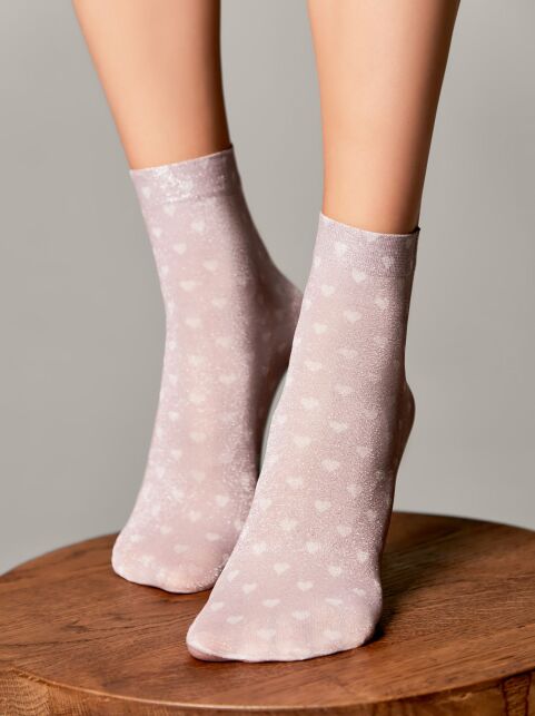 Сияющие носки с рисунком «Feel» - купить в интернет-магазине Conte