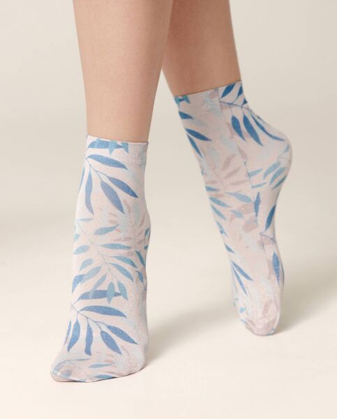 Сияющие носки с рисунком «Flora» - купить в интернет-магазине Conte