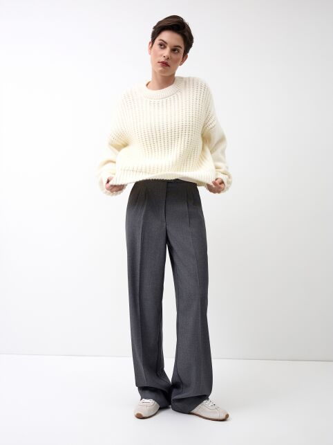 Джемпер умеренно свободного силуэта из пряжи с шерстью LDK 24137 - купить в интернет-магазине Conte