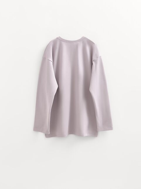 Лонгслив свободного кроя из хлопка LD 3142 Лонгслив свободного кроя из хлопка LD 3142 - купить в интернет-магазине Conte