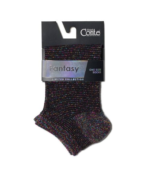 Короткие сияющие носки FANTASY из разноцветного люрекса - купить в интернет-магазине Conte