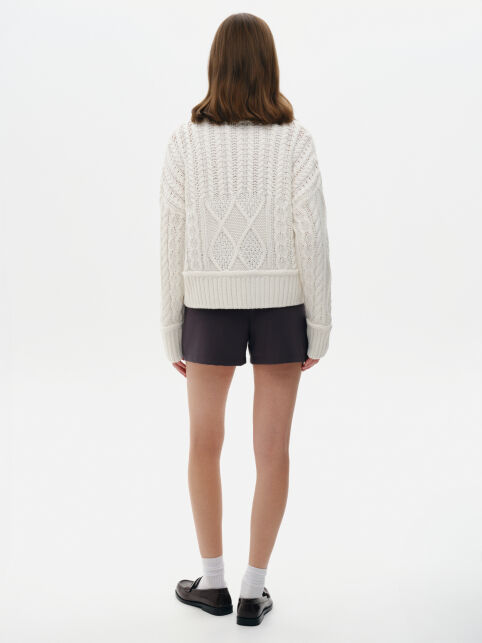 Джемпер с объёмным переплетением из пряжи с хлопком LDK 24140 - купить в интернет-магазине Conte