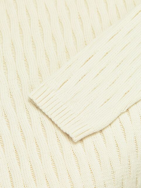 Ажурный джемпер свободного силуэта из пряжи с хлопком LDK 24119 - купить в интернет-магазине Conte