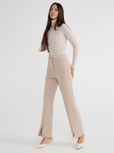 Брюки c разрезами из костюмного полотна LBK 2820 - купить в интернет-магазине Conte