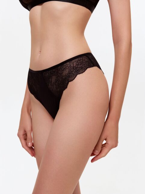 Трусы бразилиано со средней линией талии из кружева модала FLOWER LINE LBR 3179 - купить в интернет-магазине Conte