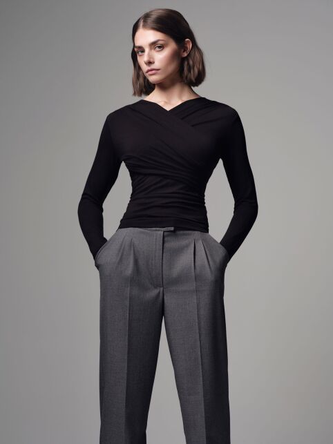 Джемпер на запах из вискозы LD 3298 - купить в интернет-магазине Conte