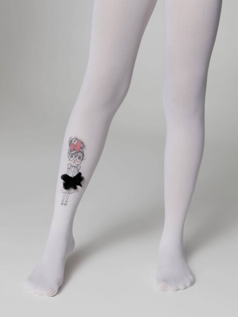 Колготки из микрофибры с рисунком и декором PRETTY - купить в интернет-магазине Conte