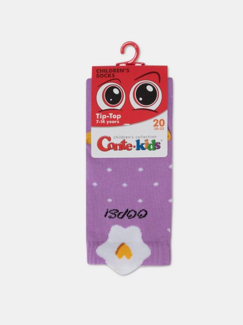 Носки из хлопка с декоративным 3D-пикотом “Oops” - купить в интернет-магазине Conte