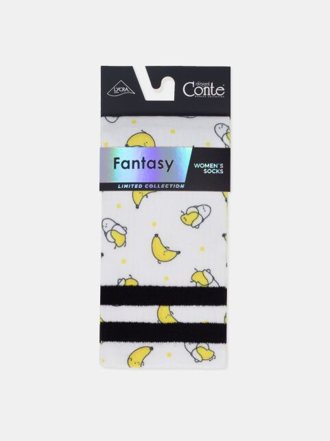 Удлиненные носки из лимитированной коллекции с рисунком «Bananas» - купить в интернет-магазине Conte