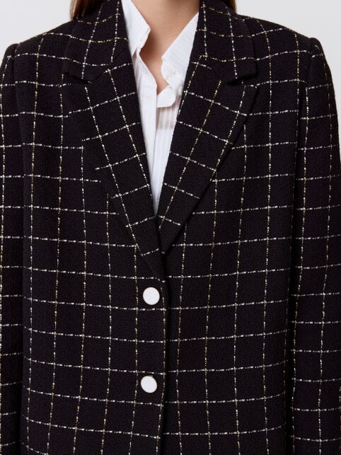 Жакет в клетку из твида LJ 3265 - купить в интернет-магазине Conte