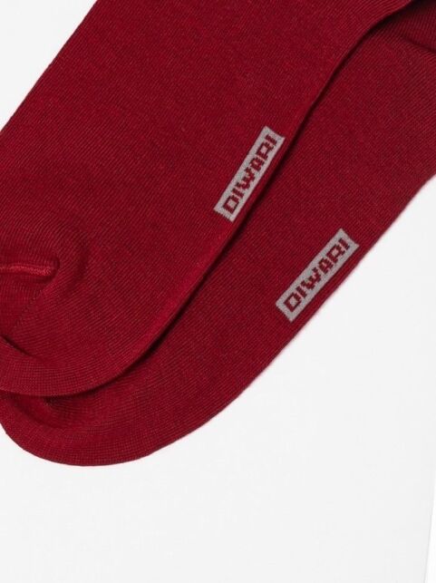 Хлопковые бордовые носки HAPPY - купить в интернет-магазине Conte