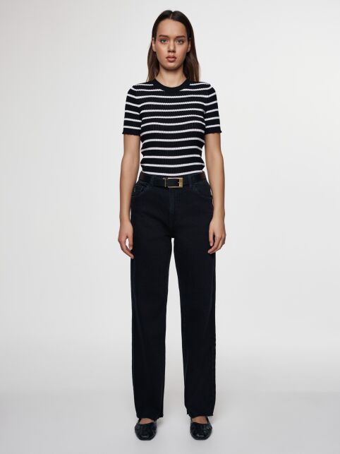 Джинсы straight с необработанным краем CON-621 - купить в интернет-магазине Conte